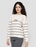 Nevada Reg Stripe French Ter Tom & Jerry Sweater Wanita