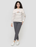 Nevada Reg Stripe French Ter Tom & Jerry Sweater Wanita