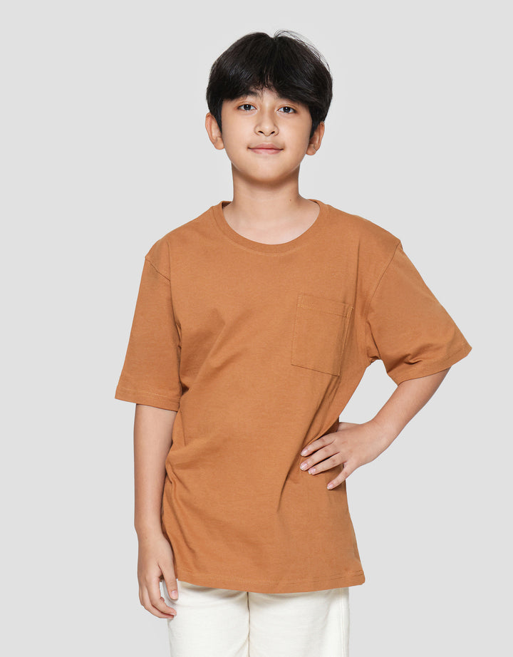 Nevada Ki Solid With Pocket Kaos Anak Laki-laki