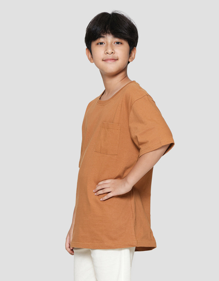 Nevada Ki Solid With Pocket Kaos Anak Laki-laki