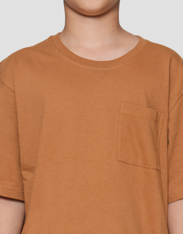 Nevada Ki Solid With Pocket Kaos Anak Laki-laki