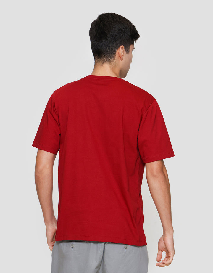 Aos Theme Independence Day 2025 Garuda Stripe Kaos Pria