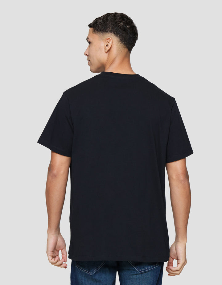 Aos Theme Rock Star Text Kaos Lengan Pendek Pria