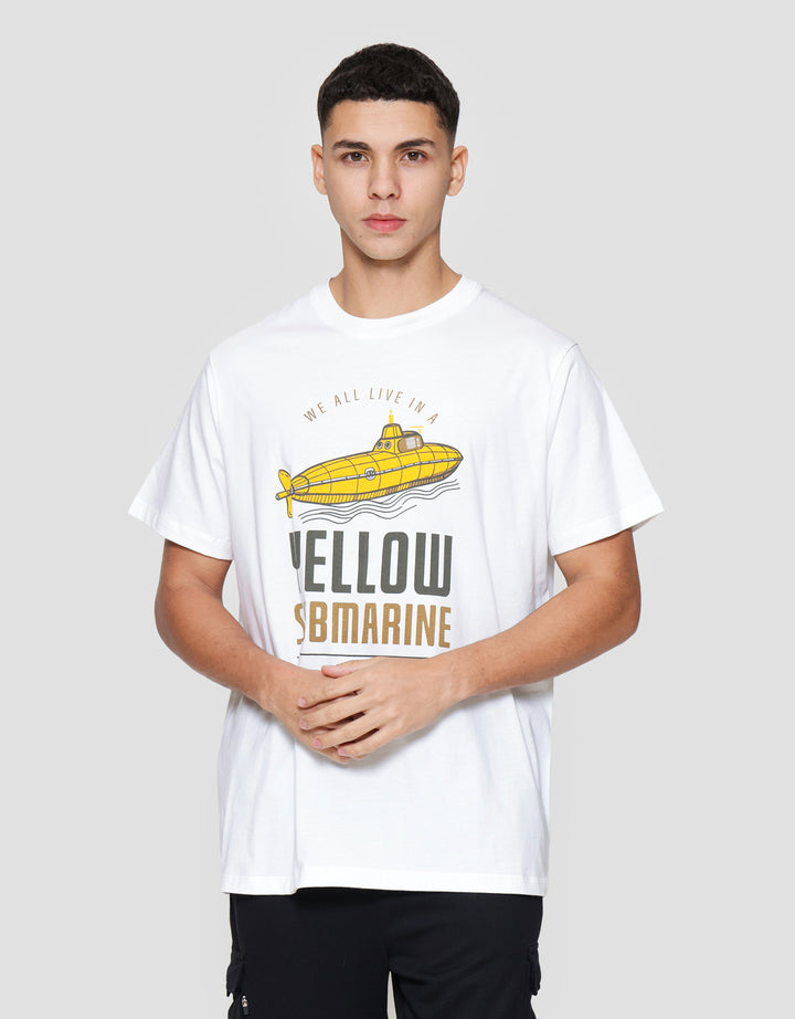 Aos Theme Rock Star Text Submarine Kaos Pria