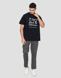 Aos Theme Rock Star Text Satisfaction Kaos Pria