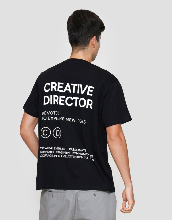 Aos Theme Popular Wording Creative Director Kaos Pria