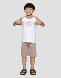 Little M Raglan Football Team Work Print Pakaian Setelan Anak Laki-laki