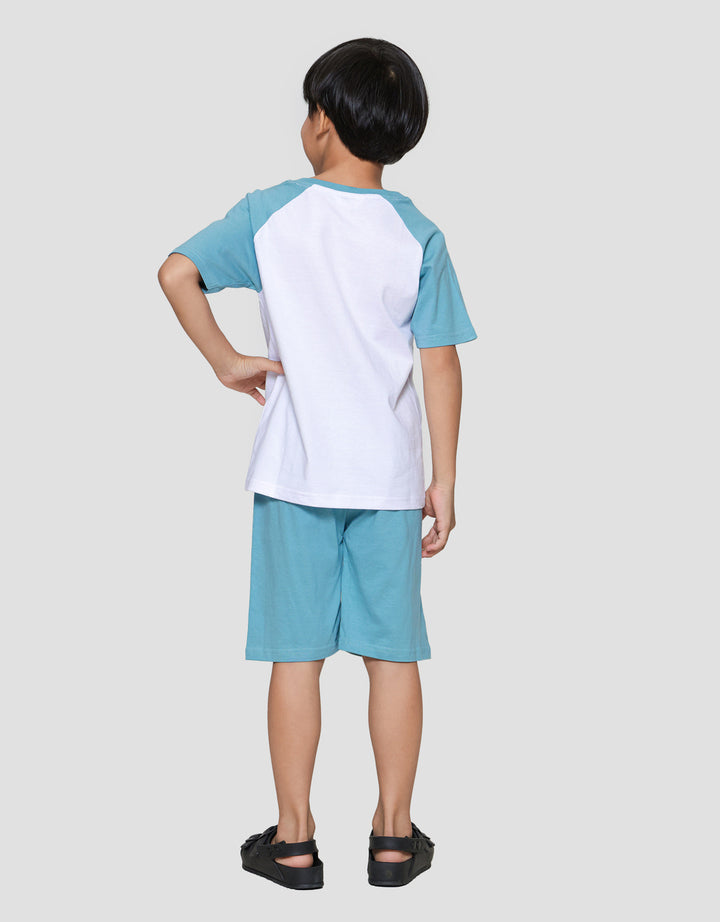 Little M Raglan All Time Champs Print Pakaian Setelan Anak Laki-laki