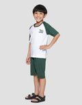 Little M Raglan Tennis Court Print Pakaian Setelan Anak Laki-laki
