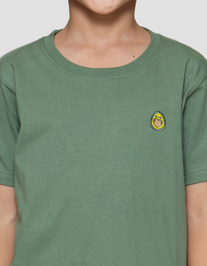 Little M Avocado Bordir Print Pakaian Setelan Anak Laki-laki