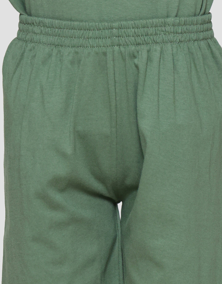 Little M Avocado Bordir Print Pakaian Setelan Anak Laki-laki