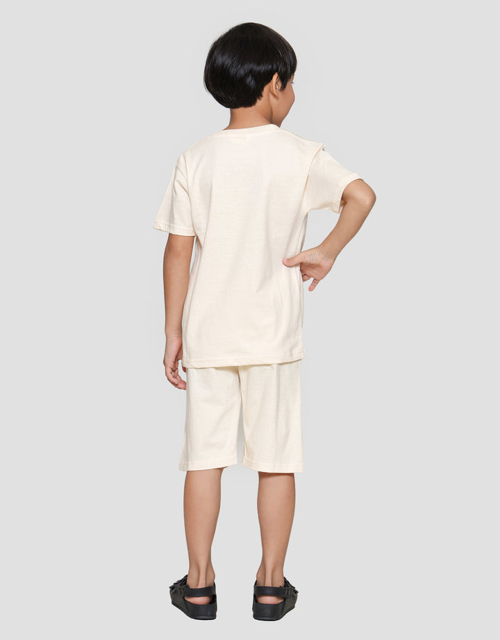 Little M Apple Bordir Print Pakaian Setelan Anak Laki-laki