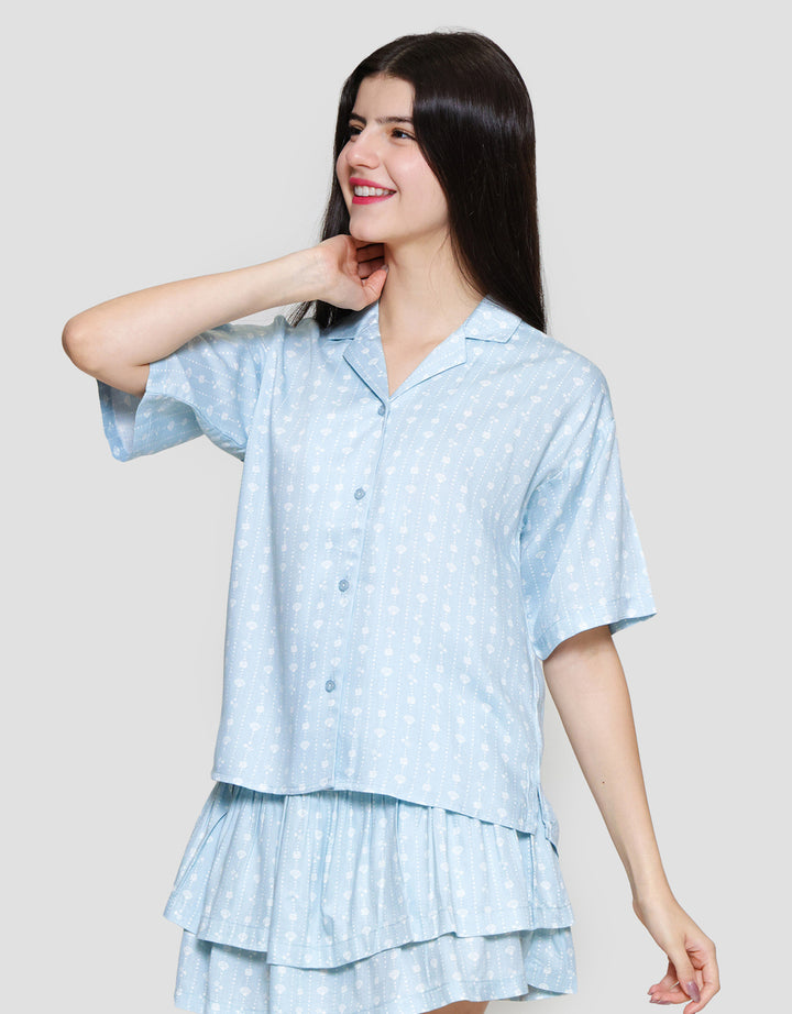 Nevada Hawaiian Collar Kemeja Wanita