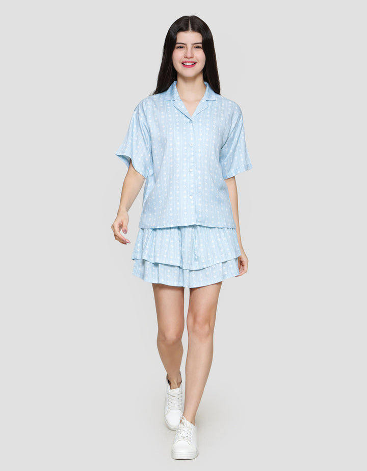 Nevada Hawaiian Collar Kemeja Wanita