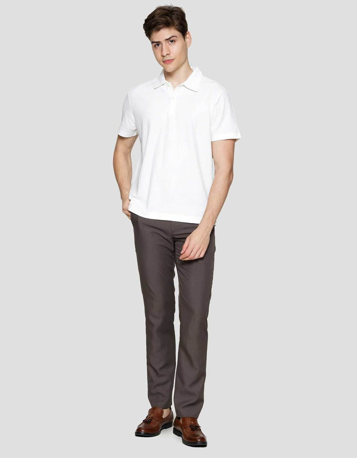 Cole Fancy Solid Popcorn Reverse Kaos Polo Pria