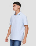 Cole Fancy Solid Ottoman Vneck Kaos Polo Pria