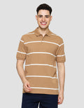 Cole Stripe Rib Kaos Polo Pria