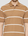 Cole Stripe Rib Kaos Polo Pria
