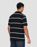 Cole Stripe Rib Kaos Polo Pria