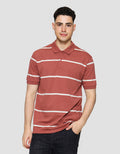 Cole Stripe Rib Kaos Polo Pria