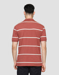 Cole Stripe Rib Kaos Polo Pria