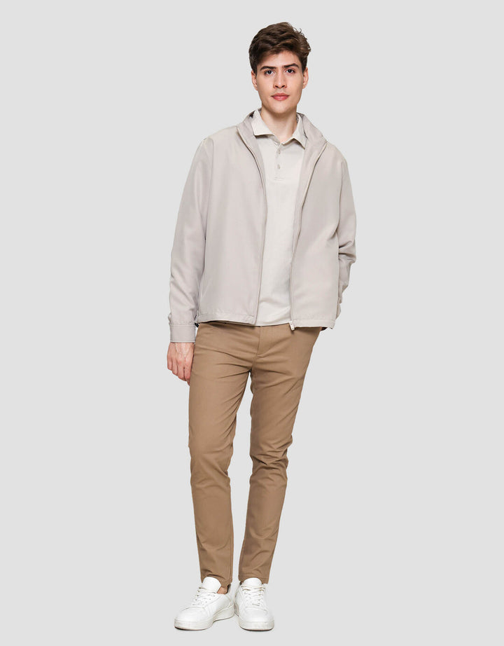 Cole Micro Basic Highneck Jaket Pria