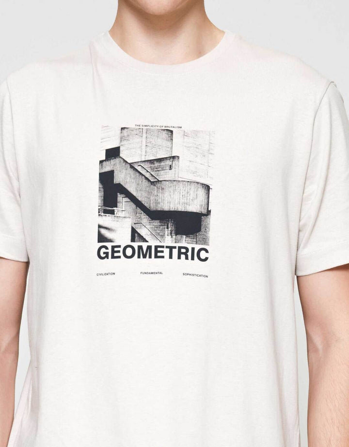 Cole Graphic Geomtric Sketch Building Kaos Pria