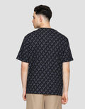 Cole Aop Jacquard Pattern Kaos Lengan Pendek Pria