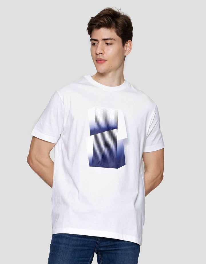 Cole Graphic Lines Dtf Kaos Lengan Pendek Pria