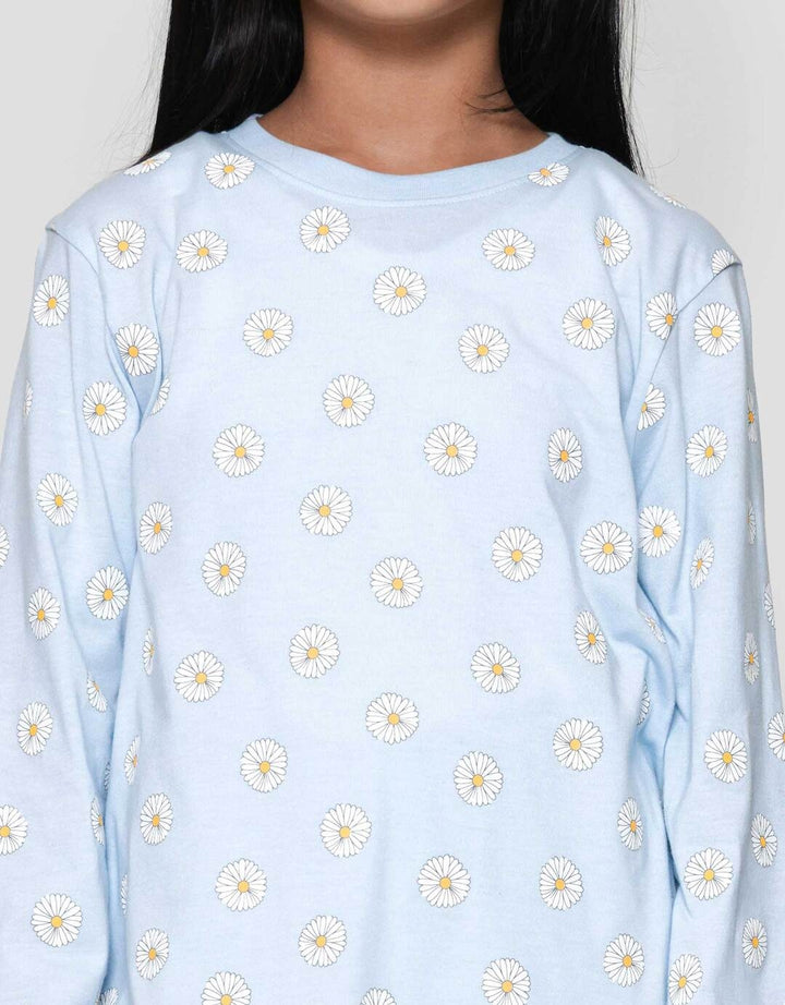 Little M Flower Setelan Piyama Anak Perempuan