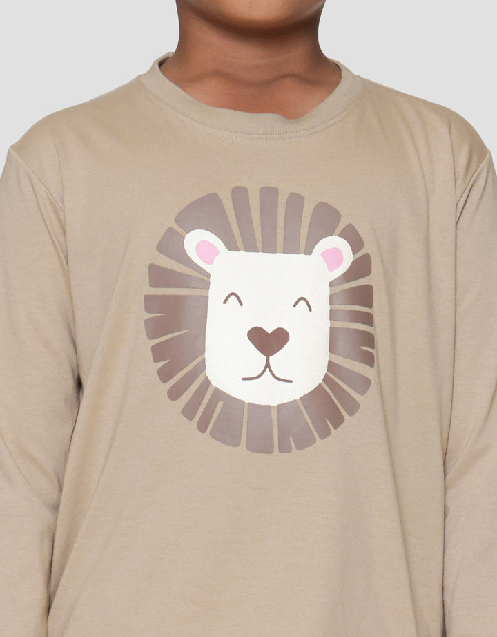 Little M  Boy Lion Face Piyama Setelan Anak Laki-laki