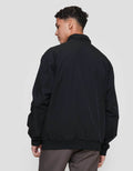 Cole Woven Bomber Comb Leather Jaket Pria