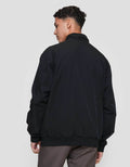 Cole Woven Bomber Comb Leather Jaket Pria