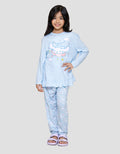 Character Ruffle Cinnamoroll Print Setelan Piyama Anak Perempuan