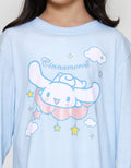 Character Ruffle Cinnamoroll Print Setelan Piyama Anak Perempuan