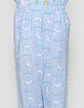 Character Ruffle Cinnamoroll Print Setelan Piyama Anak Perempuan