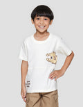 Little M Have A Nice Day Print Kaos Lengan Pendek Anak Laki-laki