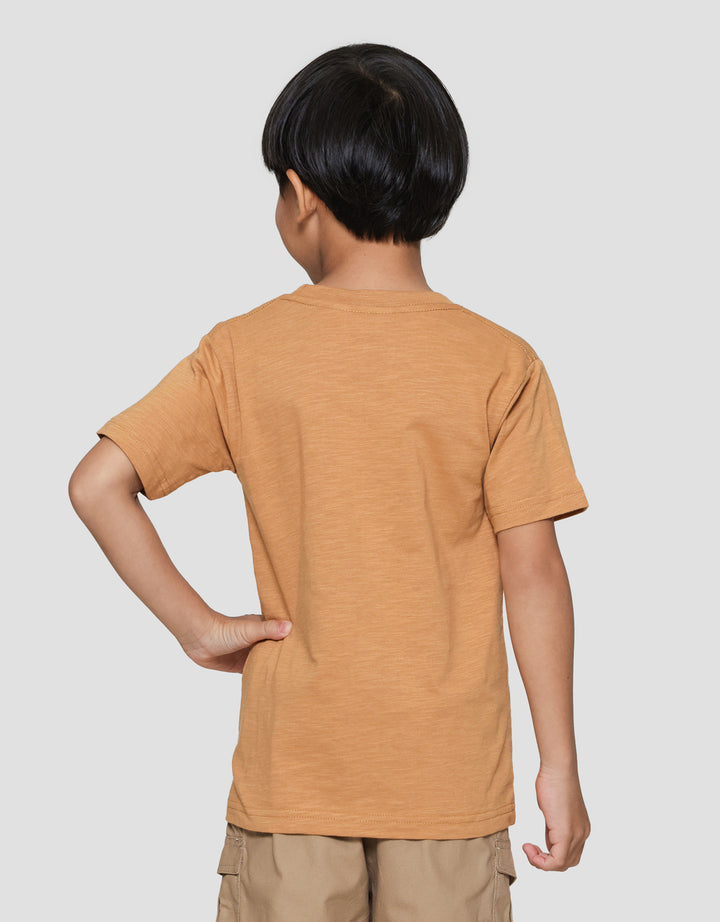 Little M Little King Print Kaos Lengan Pendek Anak Laki-laki