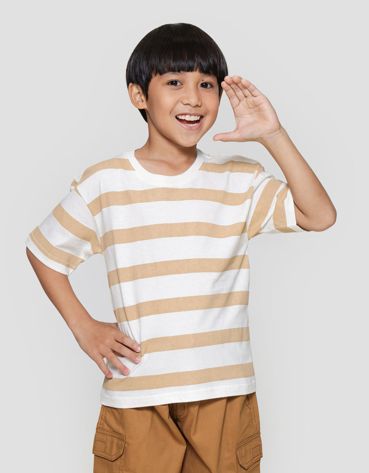 Little M Salur Ov Print Komb Print Kaos Lengan Pendek Anak Laki-laki