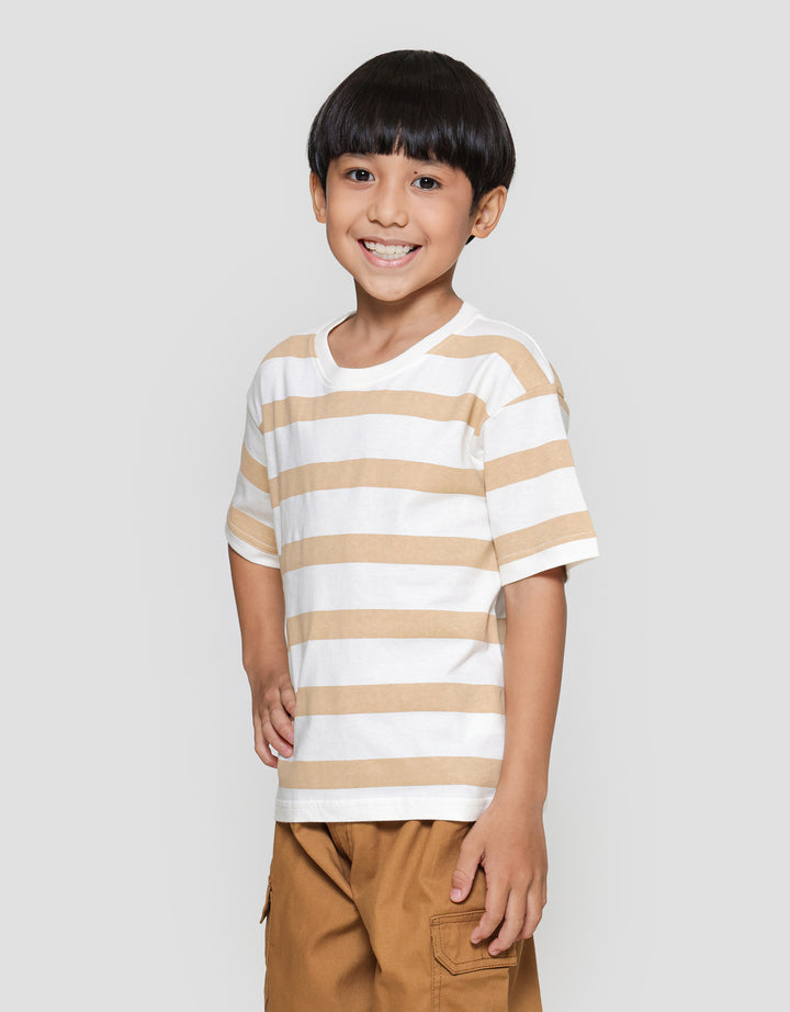 Little M Salur Ov Print Komb Print Kaos Lengan Pendek Anak Laki-laki