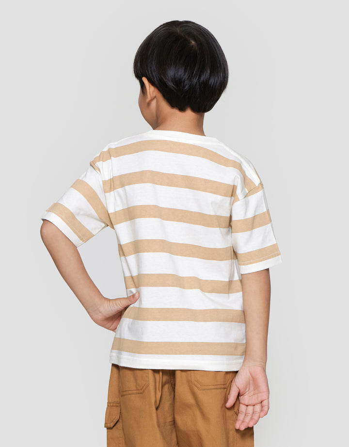 Little M Salur Ov Print Komb Print Kaos Lengan Pendek Anak Laki-laki