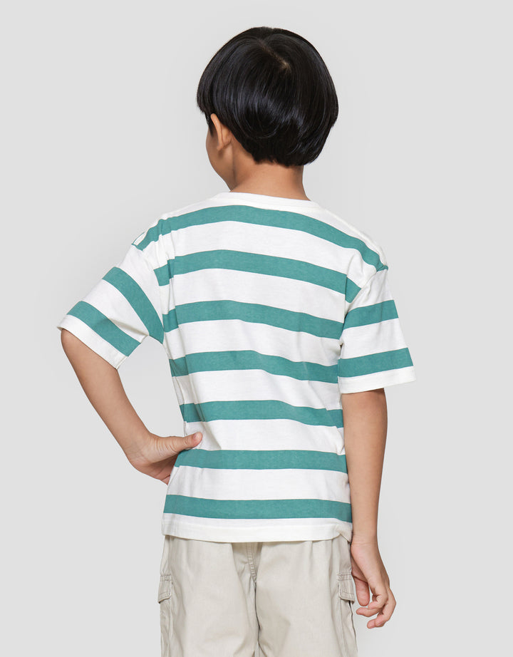 Little M Salur Ov Print Komb Print Kaos Lengan Pendek Anak Laki-laki