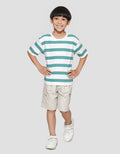 Little M Salur Ov Print Komb Print Kaos Lengan Pendek Anak Laki-laki