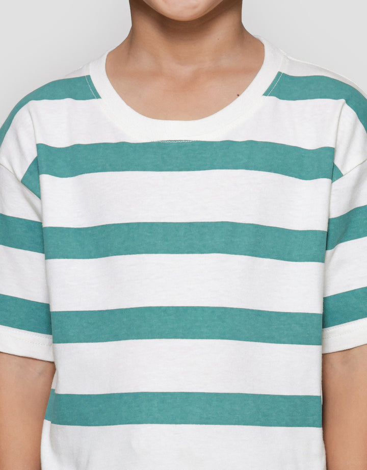 Little M Salur Ov Print Komb Print Kaos Lengan Pendek Anak Laki-laki