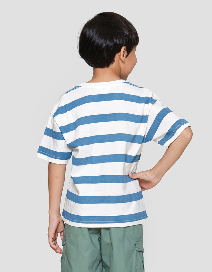 Little M Salur Ov Print Komb Print Kaos Lengan Pendek Anak Laki-laki