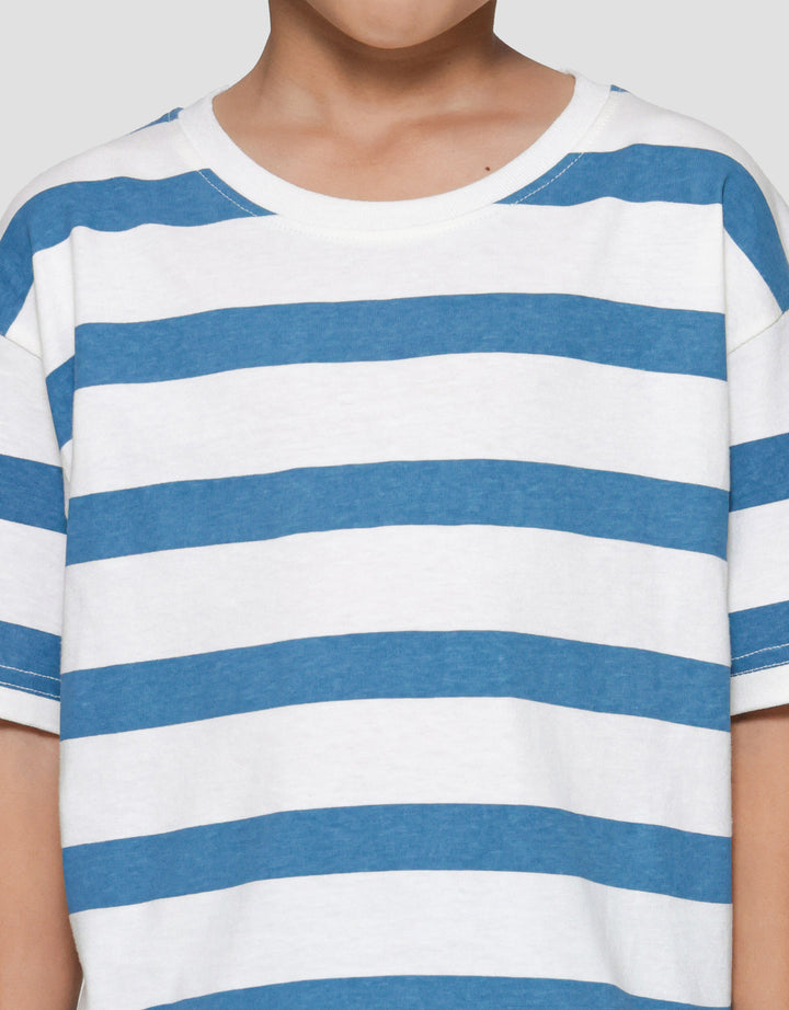 Little M Salur Ov Print Komb Print Kaos Lengan Pendek Anak Laki-laki