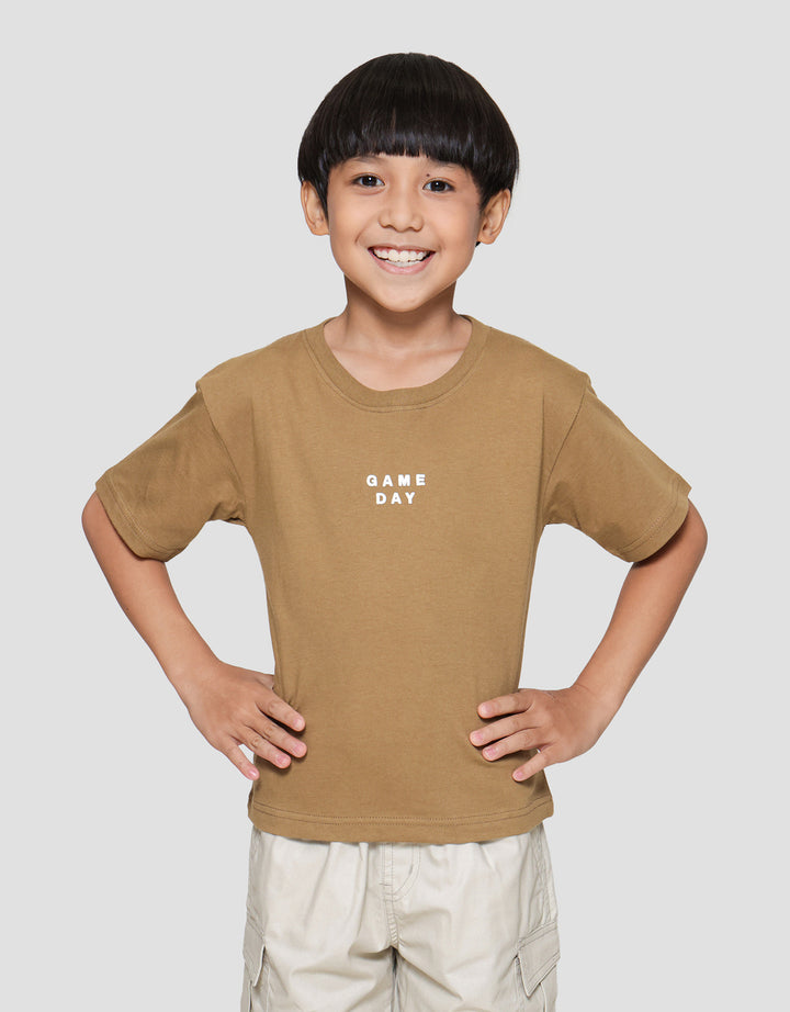 Little M Game Day Print Kaos Lengan Pendek Anak Laki-laki