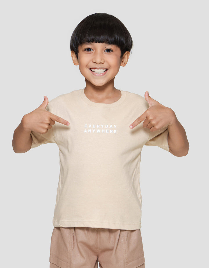 Little M Everyday Anywhere Print Kaos Lengan Pendek Anak Laki-laki