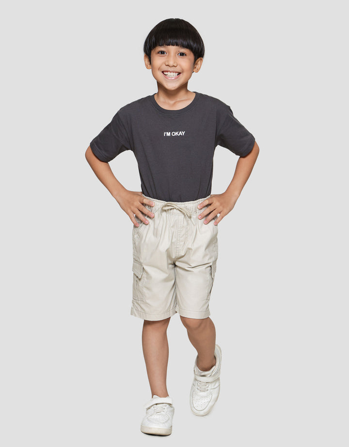 Little M Crop Woven Celana Pendek Anak Laki-laki