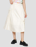 Connexion Drawstring Rok Midi Wanita